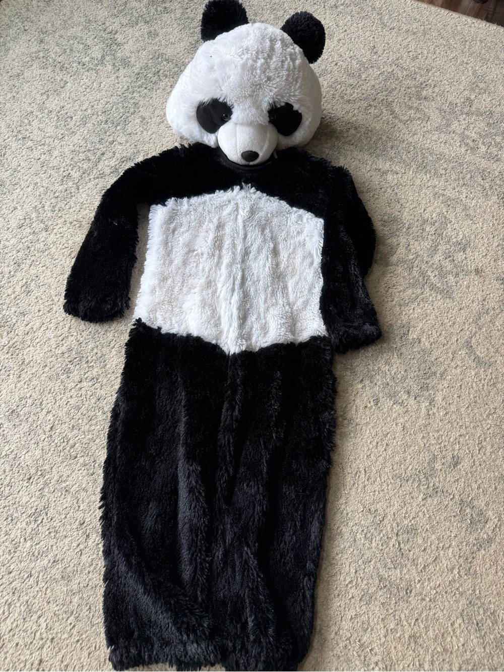 Pottery Barn Kids Black & White Plush Panda Costume